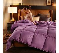 Piumino Una Piazza E Mezza,Trapunta Matrimoniale 100% Microfibra,Nuovo Caldo Piumino Ultra Morbido Gemello Bianco Piuma D'Oca Regina King Size Copripiumino Riempimento Sonno Profondo Spessa Trapuntat