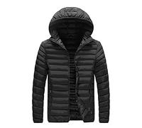 Piumino Uomo 100 Grammi Con Cappuccio Caldo Invernale Giubbotto Leggero Casual Elegante Giacca Antivento Impermeabile Trapuntato Cappotto Manica Lunga Imbottito Piumino