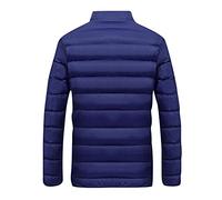 Piumino Uomo 100 Grammi Leggero Invernale Elegante Giubbotto Caldo Casual Tinta Unita Trapuntato Giacca Impermeabile Trapuntato Antivento Piumino Manica Lunga Ripiegabile Comodo Cappotto Con Cerniera