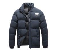 Piumino Uomo Da.ci-a, Quilt Puffer Jacket Giacca, Di Transizione Resistente Al Freddo Per La Stagione Autunno-inverno, vento(Dark Blue,S)