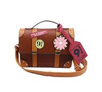 PIUMOJ Borsa a Tracolla Harry, Borsa a Mano Potter, Magic Borsa a Tracolla Satchel, Wizard Borse a Spalla PU Pelle, Harry Borsa Messenger, Tracolla Regolabile, Marrone
