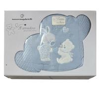 Piumoncino Copertina Nazareno Gabrielli In Morbido Pile Ricamato Culla Lettino