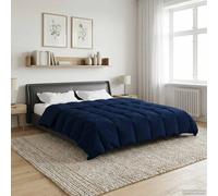 Piumone Completo Annuale 220 x 260 cm 4 stagioni Blu Scuro