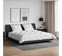 Piumone con Cuscini con cuscino 3 pz Bianco Microfibra