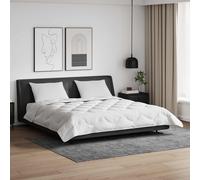 Piumone con cuscino 3 pz Bianco Microfibra