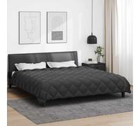 Piumone invernale antracite, 220 x 240 cm, in microfibra con imbottitura in poliestere, caldo, traspirante, facile da pulire, anallergico, ideale per i mesi freddi, comfort in camera da letto