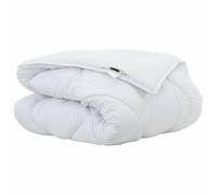 Piumone invernale bianco, 200 x 155 x 5 cm, in poliestere, microfibra, trapunta invernale per notti accoglienti, trapunta traspirante, lavabile, imbottitura leggera, per interni