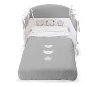 Piumone lettino set 3 pz BIRILLO Grigio 06878Birillog