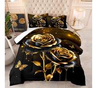Piumone Letto Singolo Grigio Scuro Dorato Trapunta Letto Singolo Microfibra Trapunte Invernali Singole Lavabile Piumone Invernale Trapunta Singola Invernale 4 Stagioni+2 Federe(50x75cm) 173x229cm