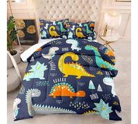 Piumone Una Piazza E Mezza Carino Dinosauro Trapunta Invernale Matrimoniale Premium - Piumone Matrimoniale 4 Stagioni In Microfibra- Trapunta, Transpirante Anallergico,Caldo,Morbido