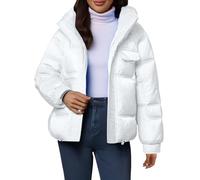 piumuno Donna Giacca Casual da Donna, in Cotone Caldo e Spesso, con Vita Media, Europea e Americana, Piumino Giacca da Blazer Oversize