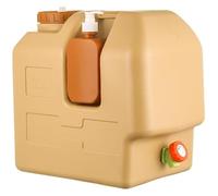 PIUpiuLIANG Contenitore d'Acqua da Campeggio 13.6x9x13 20L di capacità PE Contenitore d'Acqua Portatile Sicuro con Grigio e Manico per Il Serbatoio da Campeggio all'aperto