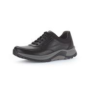 Pius Gabor Uomo Sneaker, Uomini Sneaker Basse,Pelle certificata, Plantare Intercambiabile,Scarpa Bassa,Scarpa da Strada,Nero (Black),42 EU / 8 UK