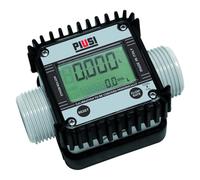 PIUSI K24 Contalitri Digitale AdBlue/Acqua con Display, Attacco M/M 1" | Contalitri AdBlue K24 elettronico digitale, per AdBlue, portata 5-120 l/min, alimentazione 2x AAA