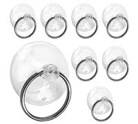 Piutouyar 12Pcs Ventosa con Anello 1.6"/40mm Chiaro Portachiavi Ventose Ventose per Finestre Cucina Gancio Da Parete Gancio