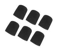 Piutouyar Parabrezza del microfono della schiuma, copertura del microfono per il microfono palmare, nero (10 pezzi)
