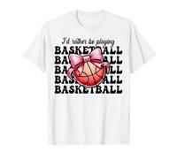 Piuttosto essere giocare a basket ragazza mamma mamma giorno coquette Maglietta