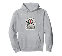 Piuttosto Guardare documentari sul Vero crimine Felpa con Cappuccio, Unisex per Adulti, Grigio Melange, L