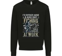 Piuttosto Una Brutta Giornata Di Pesca Divertente Felpa Uomo