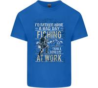 Piuttosto Una Brutta Giornata Di Pesca Divertente Uomo Cotone T-Shirt Tee Top
