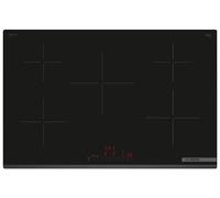 Bosch Serie 6 PIV83KHC1E piano cottura Nero Da incasso 80.2 cm Piano cottura a induzione 5 Fornello(i)