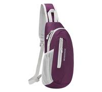 PivotWing Zaino Monospalla Uomo Donna, Marsupio Monospalla Uomo Donna Zaino Piccolo Borsa Borsello Uomo Tracolla Per Escursioni Passeggiate Con Il Cane Viaggi In Bicicletta Sling Bag Viola