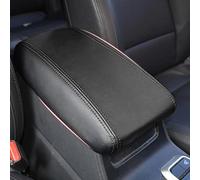 PIWINE Rivestimento Protettivo in Morbida Pelle per Bracciolo Centrale per Hyundai per Tucson 2015-2018 Copertura della Console Centrale(Black-Line)