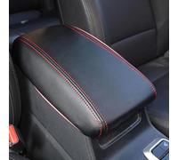 PIWINE Rivestimento Protettivo in Morbida Pelle per Bracciolo Centrale per Hyundai per Tucson 2015-2018 Copertura della Console Centrale(Red-Line)