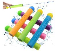 PIWOSGOL 6 Pezzi Pistole Ad Acqua per Bambini Colorato, 21.5 cm Pistola ad Acqua in Schiuma, 7 Metri Portata, per Piscina, Giardino, Esterno Giochi Spiaggia, Giochi Acqua per Bambini
