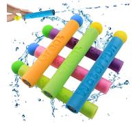 PIWOSGOL 6 Pezzi Pistole Ad Acqua per Bambini Colorato, 21.5 cm Pistola ad Acqua in Schiuma, 7 Metri Portata, per Piscina, Giardino, Esterno Giochi Spiaggia, Giochi Acqua per Bambini