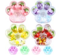 PIWOSGOL 8 Pezzi Giocattoli da Spremere Zampe di Gatto, Taba Squishy, Fufu Squishy, Giocattoli Antistress per Bambini e Adulti