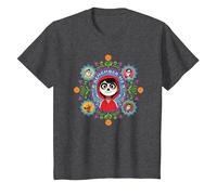 Pixar Coco Remember Me Miguel, Ernesto, Imelda, Dante Maglietta, Bambini, Grigio Scuro, 3 anni