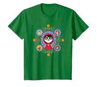 Pixar Coco Remember Me Miguel, Ernesto, Imelda, Dante Maglietta, Bambini, Verde Mela, 4 anni