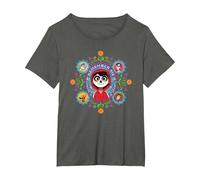 Pixar Coco Remember Me Miguel, Ernesto, Imelda, Dante Maglietta, Donna plus-size, Asfalto, 1X