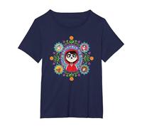 Pixar Coco Remember Me Miguel, Ernesto, Imelda, Dante Maglietta, Donna plus-size, Navy, 6X