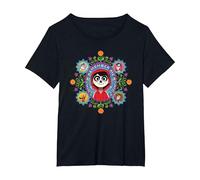 Pixar Coco Remember Me Miguel, Ernesto, Imelda, Dante Maglietta, Donna plus-size, Nero, 5X