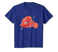 Pixar Finding Nemo Nemo Ocean Maglietta, Bambini, Blu Reale, 10 anni