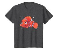 Pixar Finding Nemo Nemo Ocean Maglietta, Bambini, Grigio Scuro, 4 anni