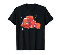 Pixar Finding Nemo Nemo Ocean Maglietta, Uomo, Nero, 3XL