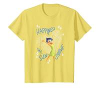 Pixar Inside Out 2 Joy Happiness Maglietta, Bambini, Limone, 4 anni