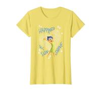 Pixar Inside Out 2 Joy Happiness Maglietta, Donna, Limone, XS
