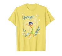 Pixar Inside Out 2 Joy Happiness Maglietta, Uomo, Limone, XXL