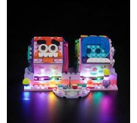 Pixar - Set di luci a LED per Lego Inside Out 2 Mood Cubes 43248 (No Lego), set di illuminazione decorativa per Lego Disney, tutto in piedi, 2 cubi d'umore
