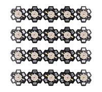 PIXAXOHH 20 pezzi di chip LED in alluminio perline lampada LED chip di luce gialla con substrato in alluminio per apparecchi di illuminazione fai-da-te