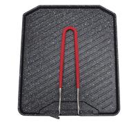 PIXAXOHH Bistecchiera con manico pieghevole Piastra da campeggio antiaderente in lega di alluminio per barbecue da per interni ed esterni (Stile 1)