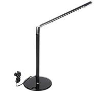 PIXAXOHH DC5V 4.5W USB di ricarica LED Lampada da tavolo pieghevole Lampada da tavolo per camera da letto Lettura Studio (nero)