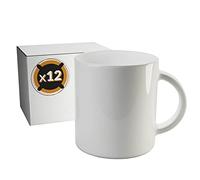 PixColor - 12 tazze per sublimazione in ceramica | 350 ml | Categoria AAA | Lavabile in lavastoviglie e utilizzabile nel microonde