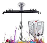 PixCy Agitatore Pneumatico per Secchio Miscelatore per Vernici Miscelatore a Tamburo Staffa Macchina per Agitazione Vernici Agitatore Ad Strumento Miscelazione Vernici,Elica Pieghevole S400