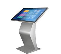 PixCy Chiosco Self-Service,Chiosco Interattivo da 22"/32" Silver-22in | Con Display Touch Screen Ips HD 1080p,Segnaletica Digitale Da Pavimento Resistente Alle Intemperie per Esterni/Interni