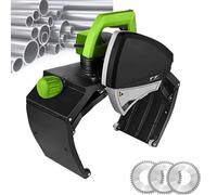 PixCy Macchina per Taglio Tubi Automatica Elettrica,Tecnologia di Taglio a Freddo,15 a 220mm/15 a 400 mm Diametro per Taglio Rapido e Precisione su Tubi in Rame,Ottone e Lega di Alluminio ZD220